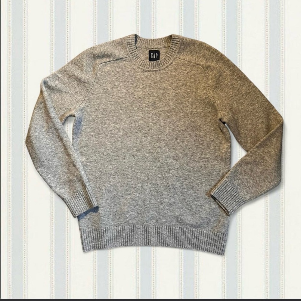 GAP Wool Blend Grey Light Knit Sweater Size S